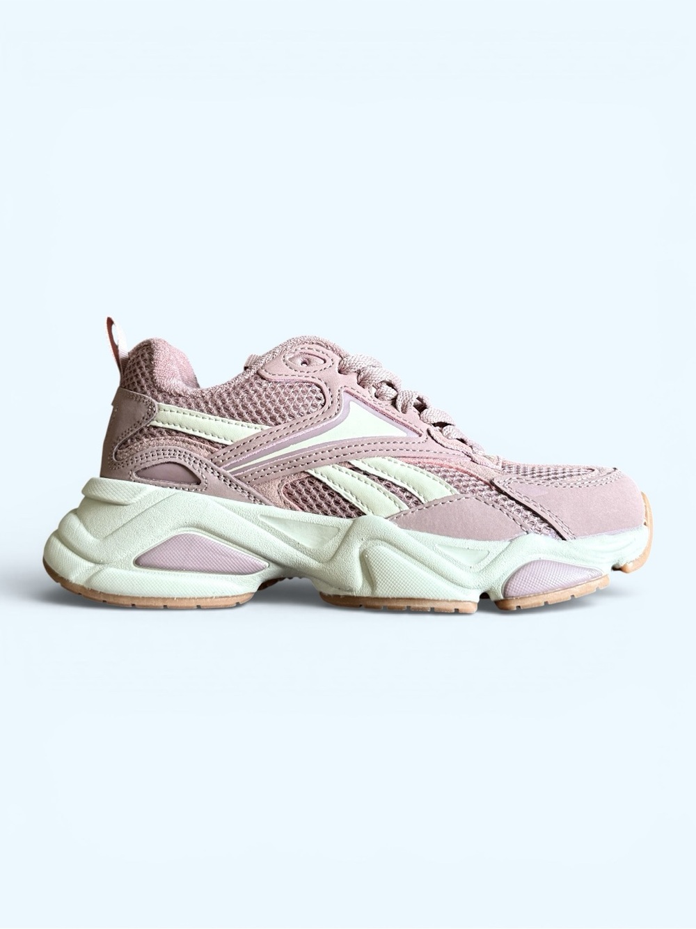 REEBOK Royal Charge Y2K Blush Pink Mesh Sneaker w/Cream Accents Size 7 Women NEW